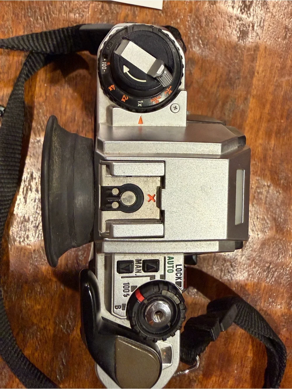 Pentax SLR Camera Body in Black and Silver